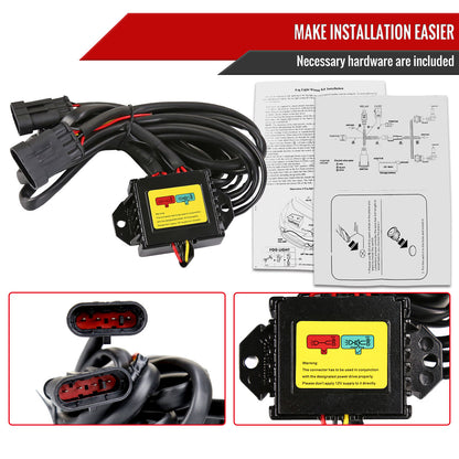 2014-2020 Toyota Tacoma/Tundra/Corolla/Highlander/RAV4 LED Fog Lights (Chrome Housing/Clear Lens)