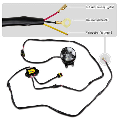 2014-2020 Toyota Tacoma/Tundra/Corolla/Highlander/RAV4 LED Fog Lights (Chrome Housing/Clear Lens)