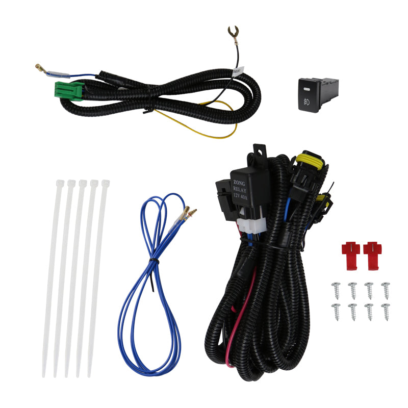 2014-2018 Toyota Tundra H11 Fog Lights Kit (Chrome Housing/Clear Lens)