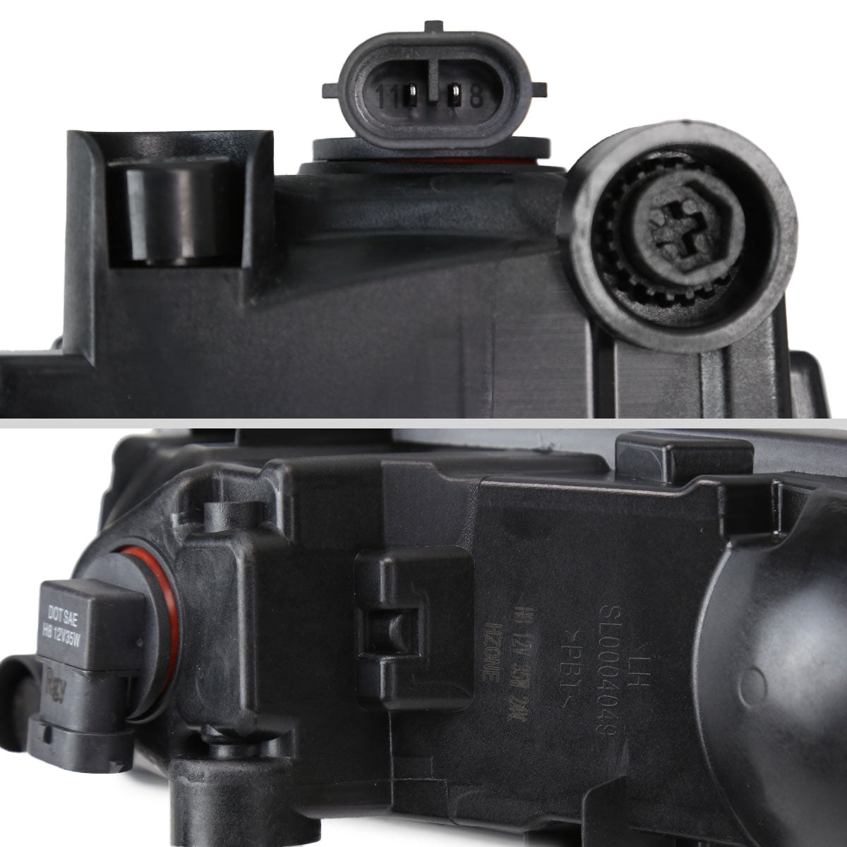 2017-2019 Nissan Versa Note Hatchback H8 Fog Lights Kit (Chrome Housing/Clear Lens)