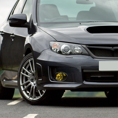 2008-2011 Subaru Impreza WRX 9006 HB4 Fog Lights Kit w/ Switch & Wiring Harness (Chrome Housing/Yellow Lens)