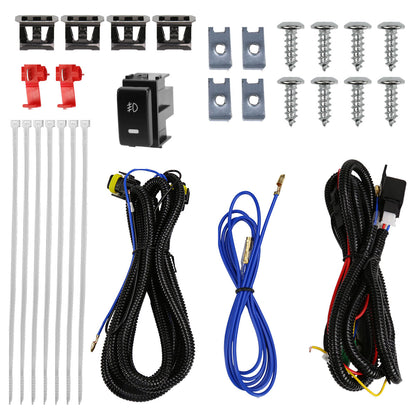 2005-2019 Nissan Xterra/Frontier H11 Fog Lights w/ Switch & Wiring Harness (Chrome Housing/Clear Lens)