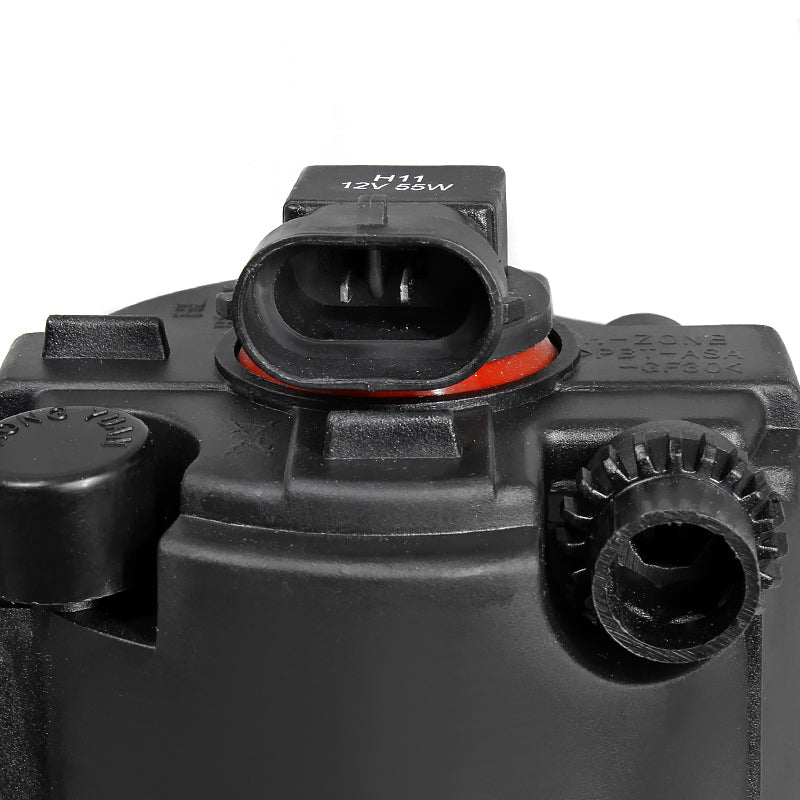 2006-2008 Toyota Yaris Sedan H11 Fog Lights Kit (Chrome Housing/Clear Lens)