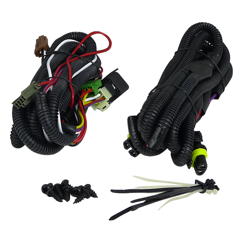 2006-2008 Toyota Yaris Sedan H11 Fog Lights Kit (Chrome Housing/Clear Lens)