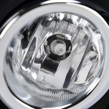 2015-2017 Toyota Yaris 2/4DR H11 Fog Lights Kit w/ Switch & Wiring Harness (Chrome Housing/Clear Lens)