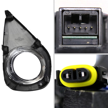 2015-2017 Toyota Yaris 2/4DR H11 Fog Lights Kit w/ Switch & Wiring Harness (Chrome Housing/Clear Lens)