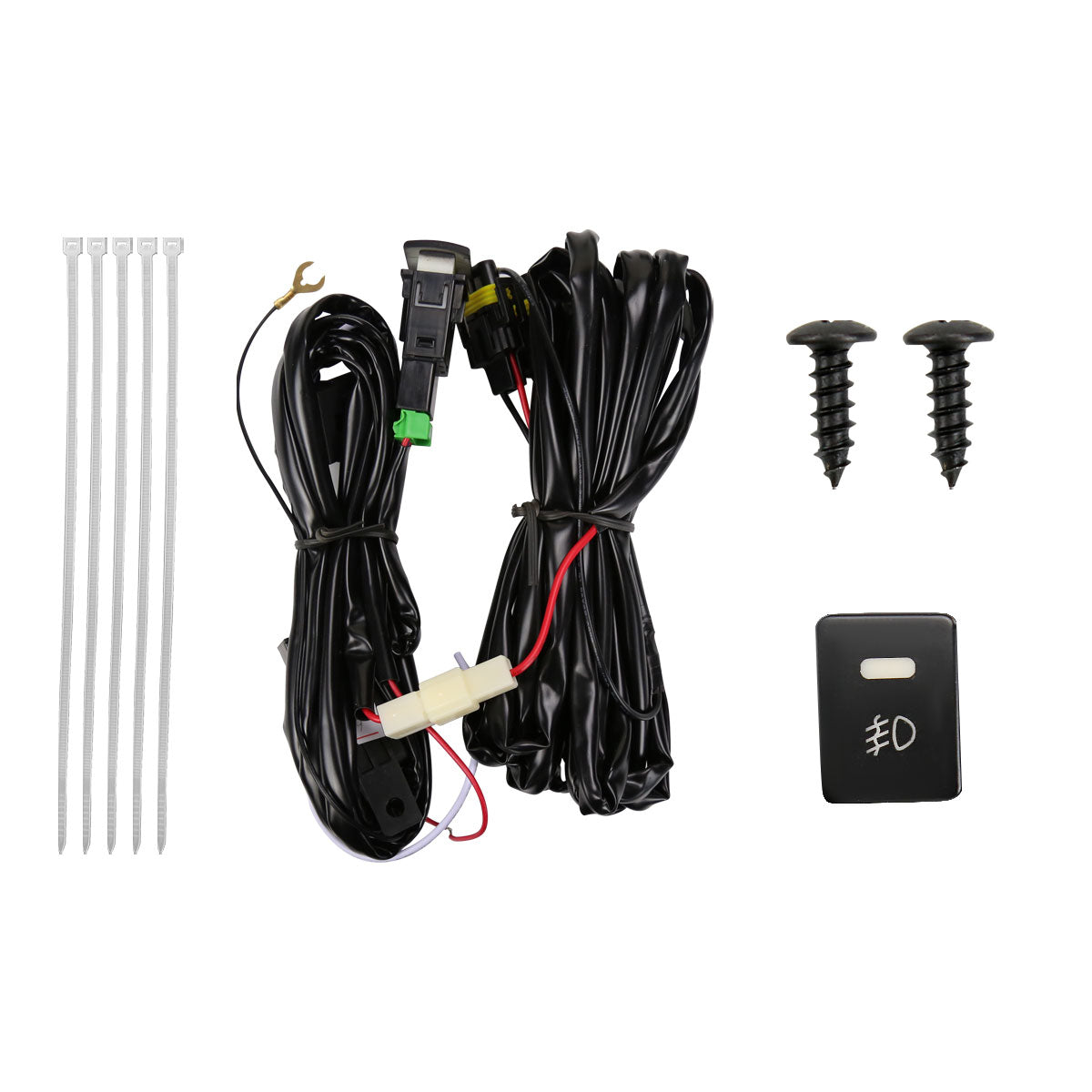 2018-2019 Toyota Yaris Hatchback H16 Fog Lights Kit (Chrome Housing/Clear Lens)