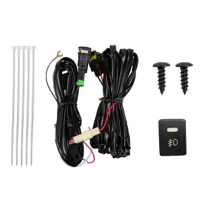 2018-2019 Toyota Yaris Hatchback H16 Fog Lights Kit (Chrome Housing/Clear Lens)