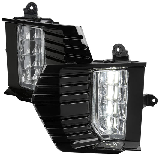2021-2023 GMC Yukon/Yukon XL LED Fog Lights Kit (Chrome Housing/Clear Lens)