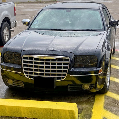 2005-2010 Chrysler 300 Factory Style Headlights (Chrome Housing/Smoked Lens)