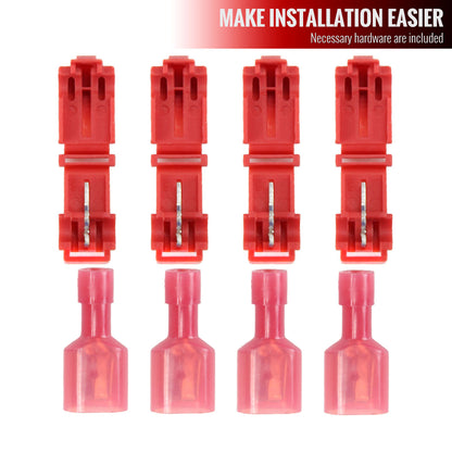 1988-1998 Chevrolet/GMC C10 C/K LED Strip Factory Style Headlights (Chrome Housing/Clear Lens)