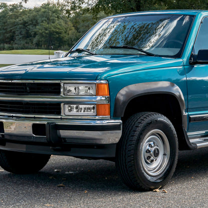 1988-1998 Chevrolet/GMC C10 C/K LED Strip Factory Style Headlights (Chrome Housing/Clear Lens)