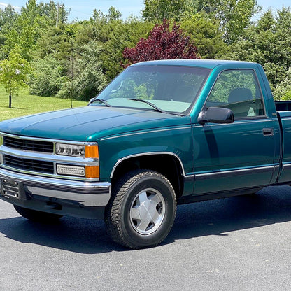 1988-1998 Chevrolet C/K C10/Tahoe/Suburban/Silverado GMC Sierra/Yukon/Suburban Crystal Headlights (Chrome Housing/Clear Lens)