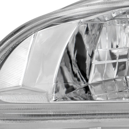 1992-1995 Honda Civic Factory Style Crystal Headlights (Chrome Housing/Clear Lens)