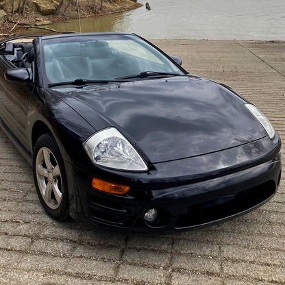 2000-2005 Mitsubishi Eclipse Factory Style Crystal Headlights (Chrome Housing/Clear Lens)