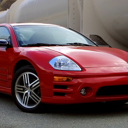 2000-2005 Mitsubishi Eclipse Factory Style Crystal Headlights (Chrome Housing/Clear Lens)