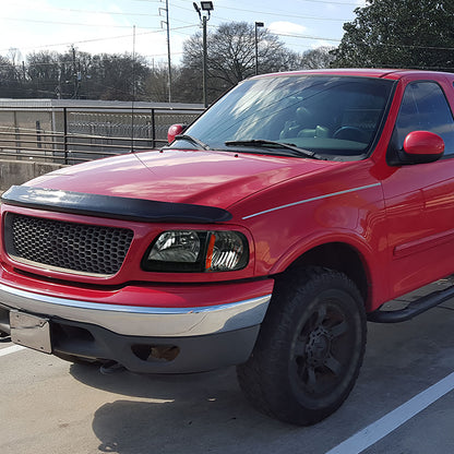 1997-2004 Ford F-150/Expedition Factory Style Headlights w/ SMD LED Light Strip (Chrome Housing/Smoked Lens)