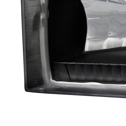 1999-2004 Ford F-250/F-350/F-450/F-550/Excursion Factory style Headlights (Matte Black Housing/Clear Lens)