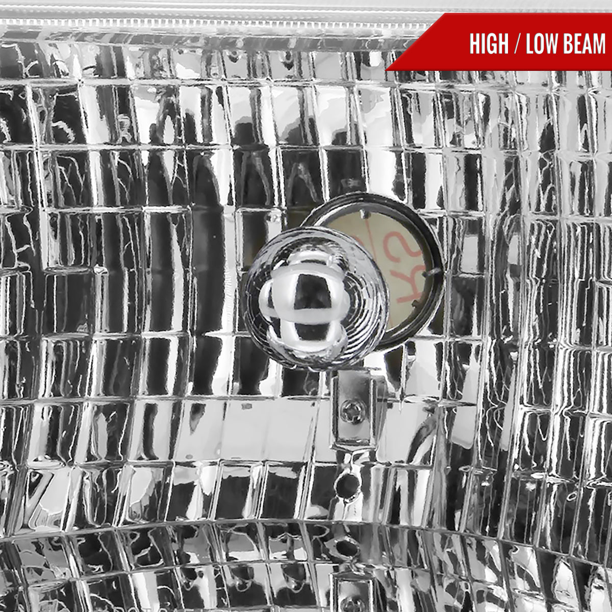 1993-1998 Jeep Grand Cherokee Factory Style Headlights (Chrome Housing/Clear Lens)