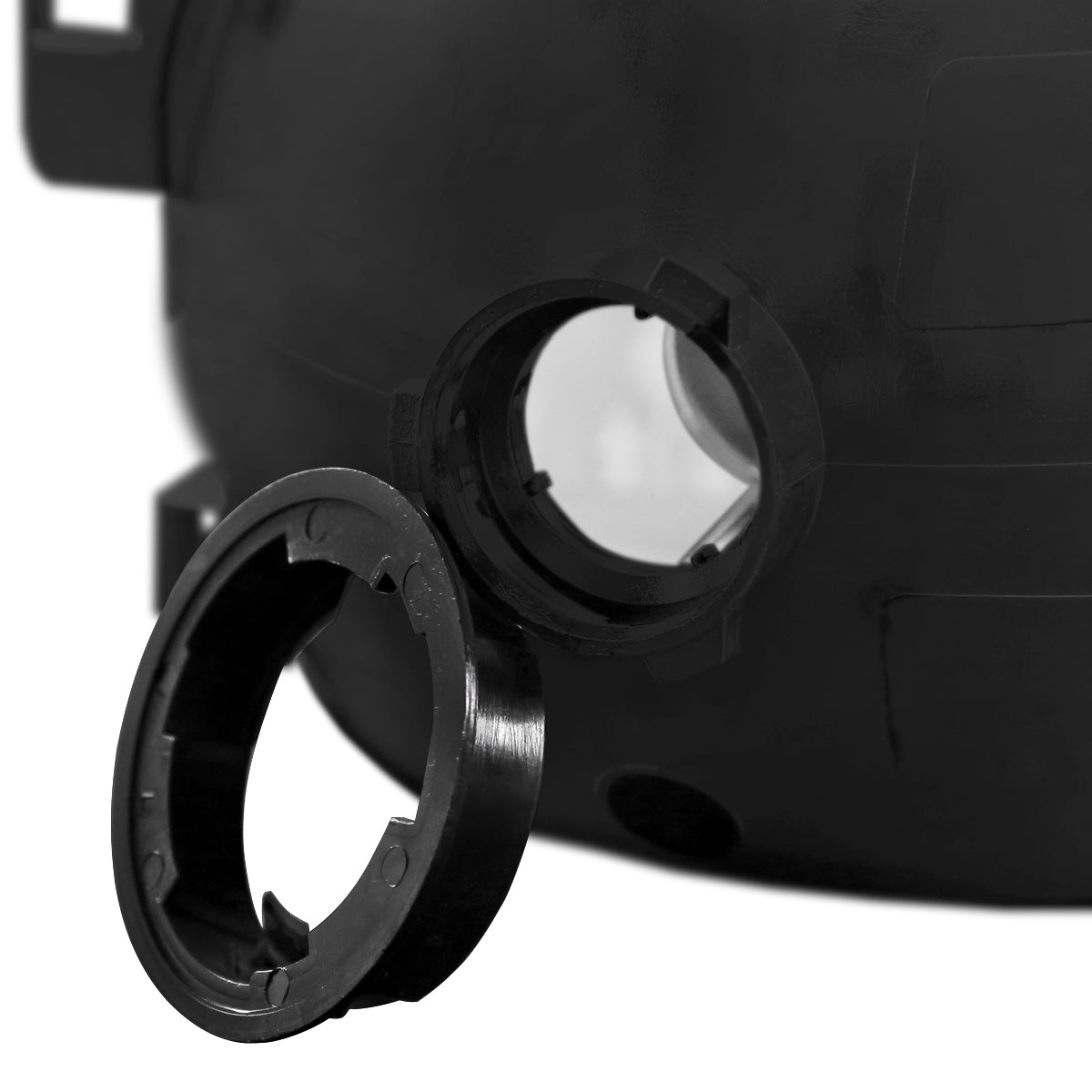 1993-1998 Jeep Grand Cherokee Factory Style Headlights (Matte Black Housing/Clear Lens)