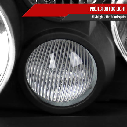 1999-2006 Volkswagen Golf Mk4 GTI/R32 Cabrio V2 Factory Style Headlights  (Matte Black Housing/Clear Lens)