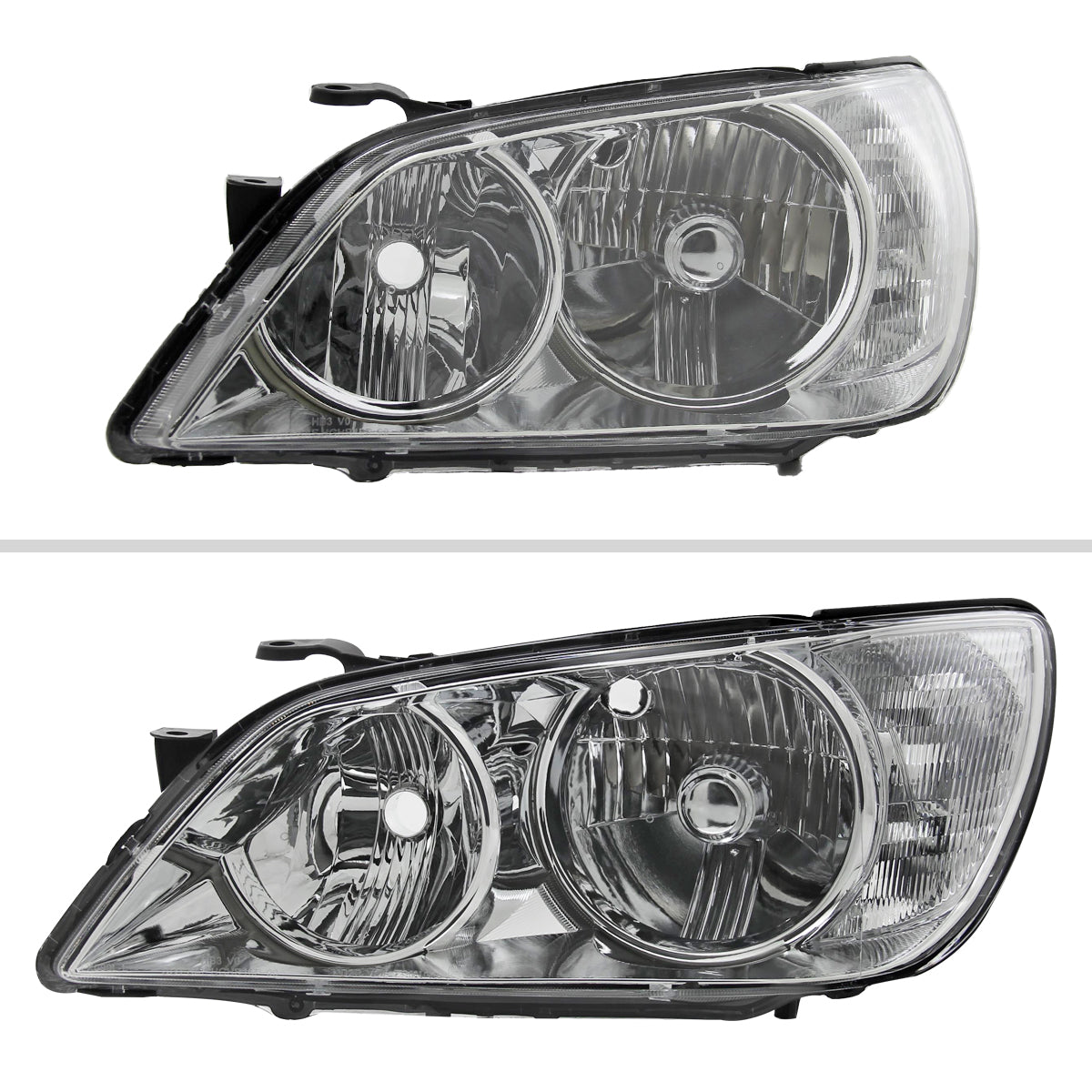 2001-2005 Lexus IS300 Factory Style Crystal Headlights (Chrome Housing/Clear Lens)