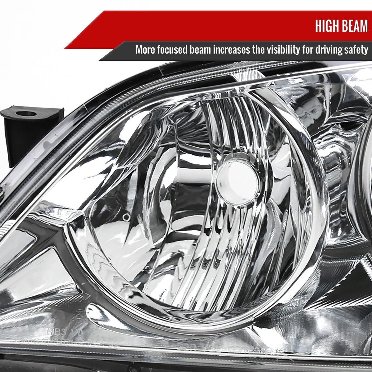 2001-2005 Lexus IS300 Factory Style Crystal Headlights (Chrome Housing/Clear Lens)