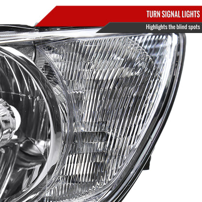 2001-2005 Lexus IS300 Factory Style Crystal Headlights (Chrome Housing/Clear Lens)