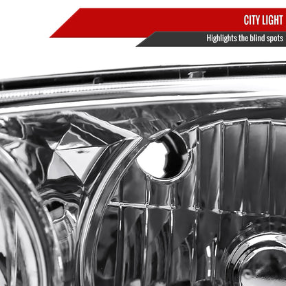 2001-2005 Lexus IS300 Factory Style Crystal Headlights (Chrome Housing/Clear Lens)