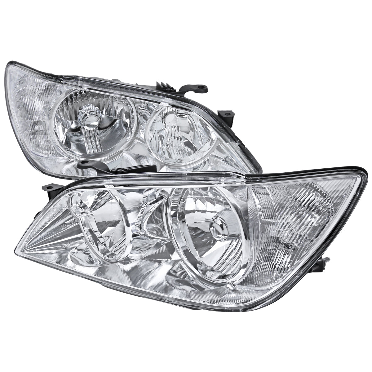 2001-2005 Lexus IS300 Factory Style Crystal Headlights (Chrome Housing/Clear Lens)
