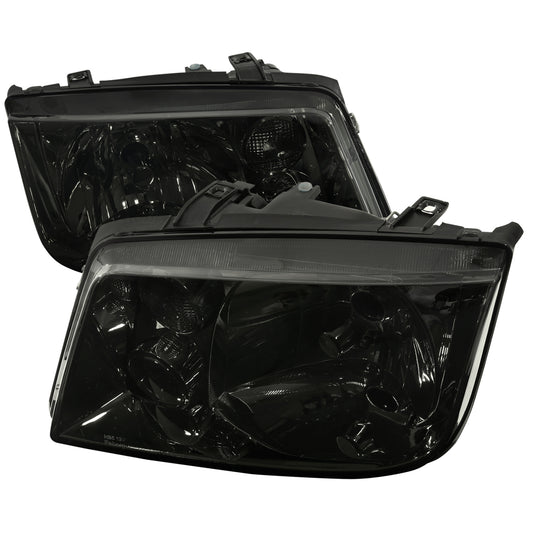 1999-2005 Volkswagen Jetta/Bora Mk4 V3 Factory Style Headlights (Chrome Housing/Smoked Lens)
