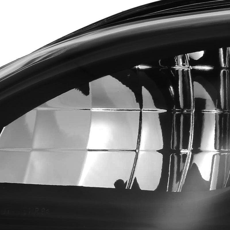 1994-1998 Ford Mustang Factory Style Headlights (Matte Black Housing/Clear Lens)