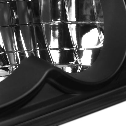 1994-1998 Ford Mustang Factory Style Headlights (Matte Black Housing/Clear Lens)