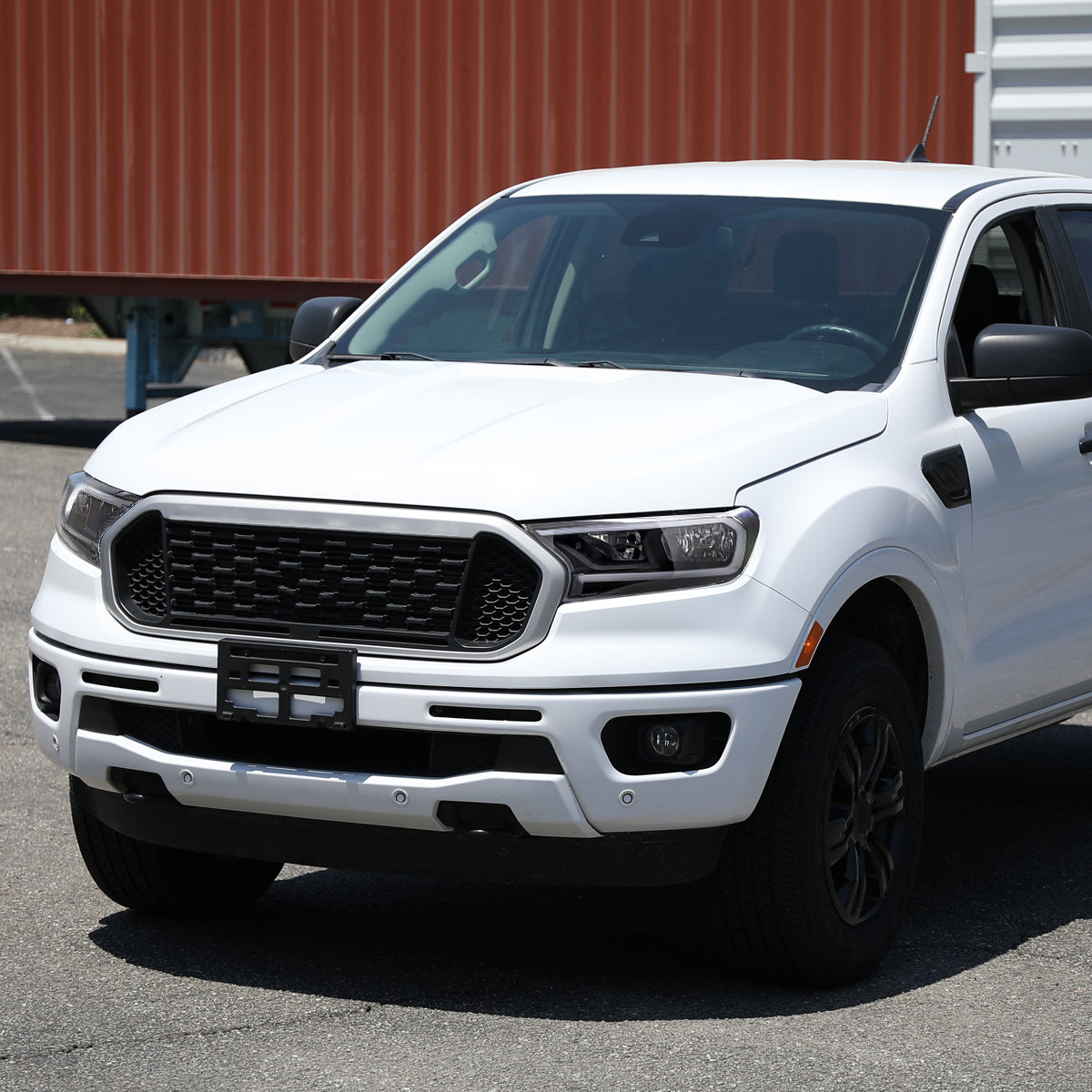 2019-2023 Ford Ranger XL XLT Factory Style Replacement Headlights with LED Bar Turn Signal (Matte Black Housing/Clear Lens)