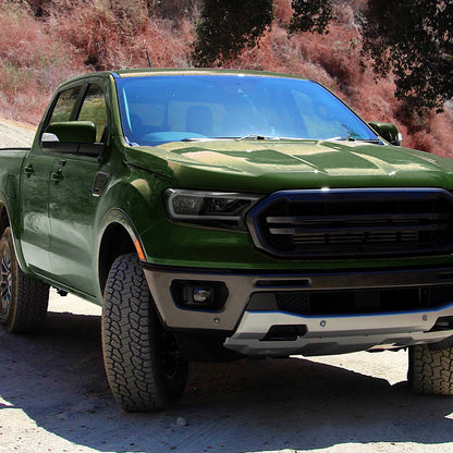 2019-2023 Ford Ranger XL XLT Factory Style Replacement Headlights with LED Bar Turn Signal (Glossy Black Housing / Smoked Lens)