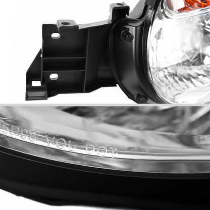 2002-2003 Subaru Impreza OEM Replacement Headlights (Chrome Housing/Clear Lens)