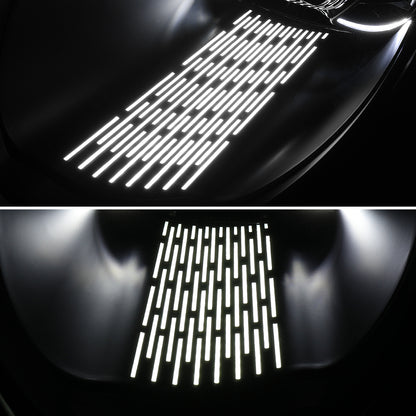 2005-2008 Porsche 911 997.1 LED Projector w/ DRL Headlights (Matte Black Housing  / Glossy Black Accents / Clear Lens)