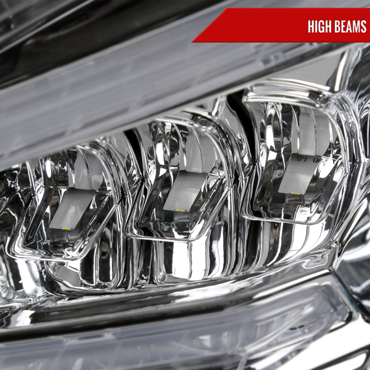 2008-2011 Mercedes Benz W204 C-Class Switchback Sequential Full LED Projector Headlights (Chrome Housing/Clear Lens)