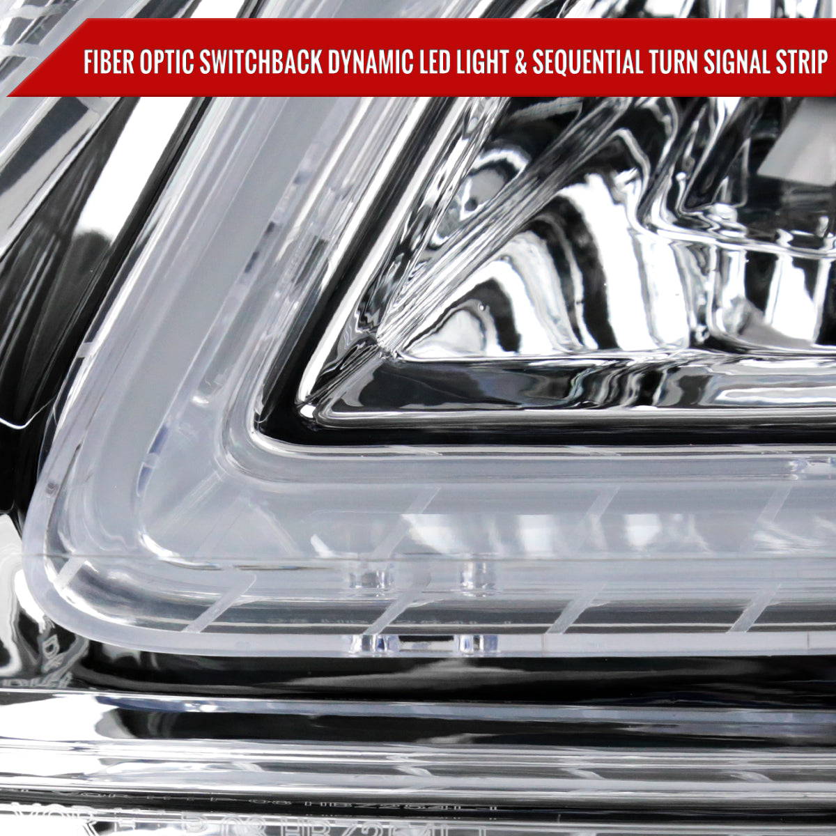 2008-2011 Mercedes Benz W204 C-Class Switchback Sequential Full LED Projector Headlights (Chrome Housing/Clear Lens)