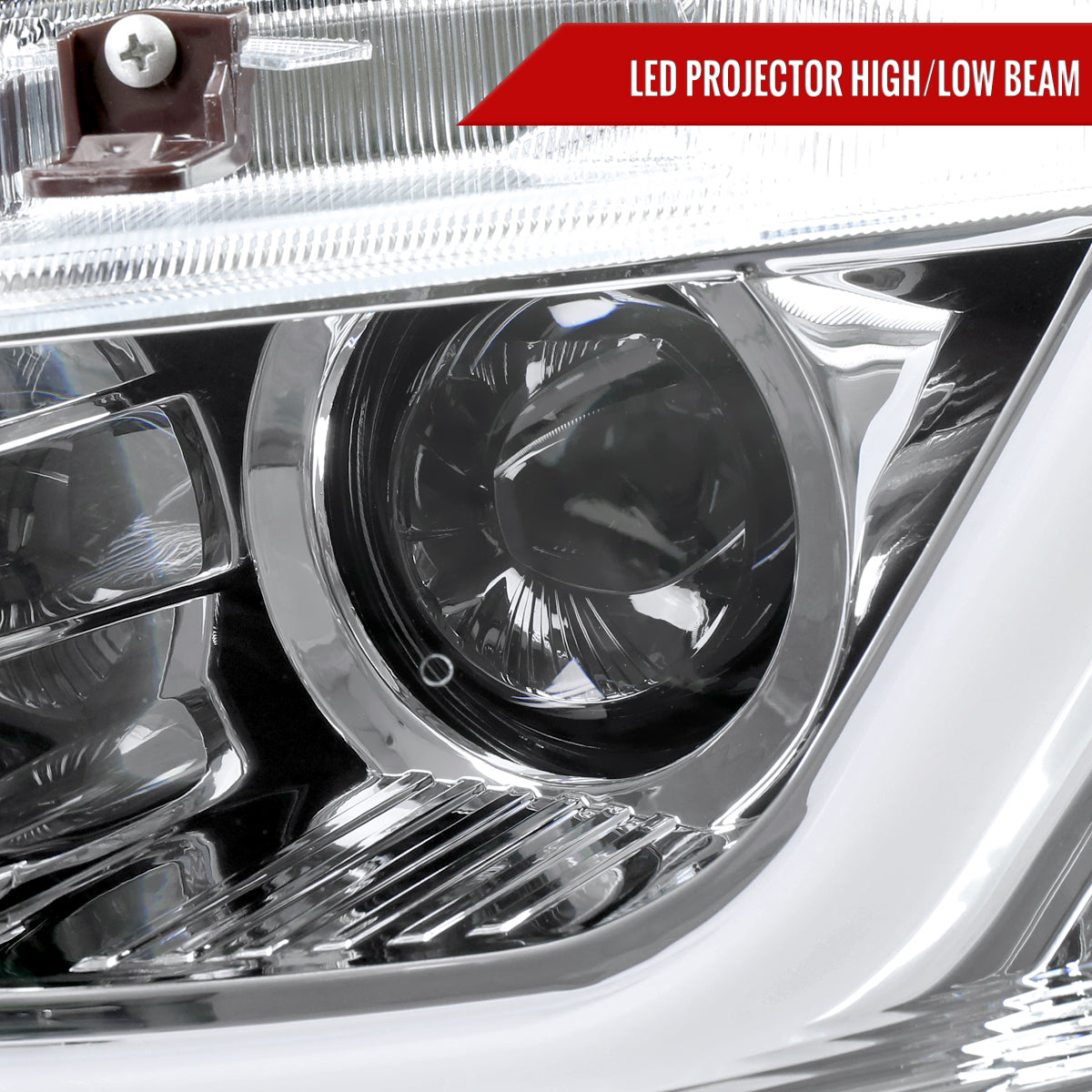 2016-2021 Honda Civic Full LED Projector Headlights w/ Switchback Sequential Turn Signal (Chrome Housing/Clear Lens)
