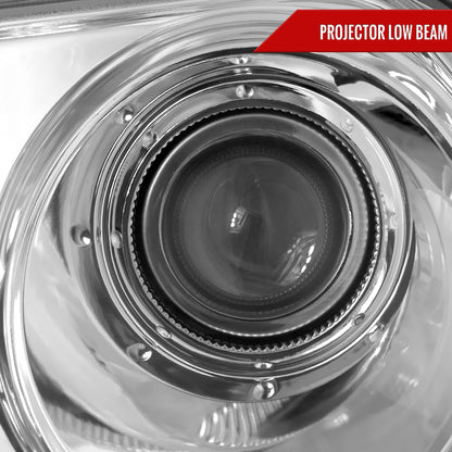 2005-2010 Chrysler 300 Base/LX/Touring Projector Headlights (Chrome Housing/Clear Lens)