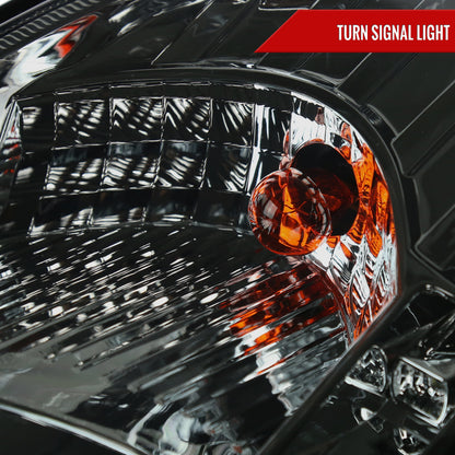 2003-2005 Nissan 350Z Projector Headlights w/ SMD LED Light Strip (Chrome Housing/Smoked Lens)