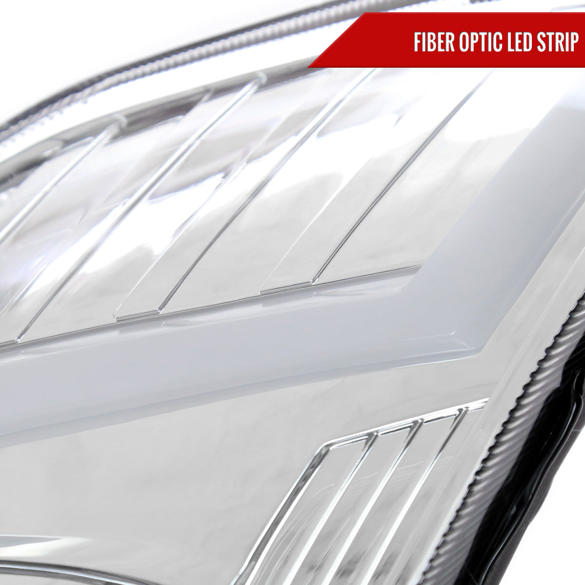 2006-2009 Nissan 350Z Switchback Sequential Turn Signal Animated LED Bar Projector Headlights (Chrome Housing/Clear Lens)