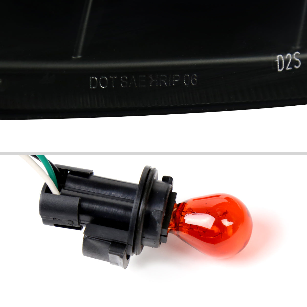 2006-2009 Nissan 350Z SMD LED Light Strip Projector Headlights (Black Housing/Smoked Lens)