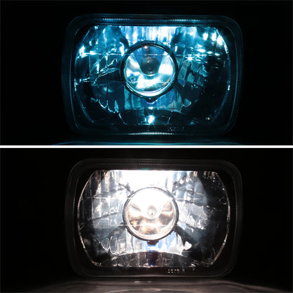 Universal 7"x6" H4 Projector Headlights (Matte Black Housing/Clear Lens)