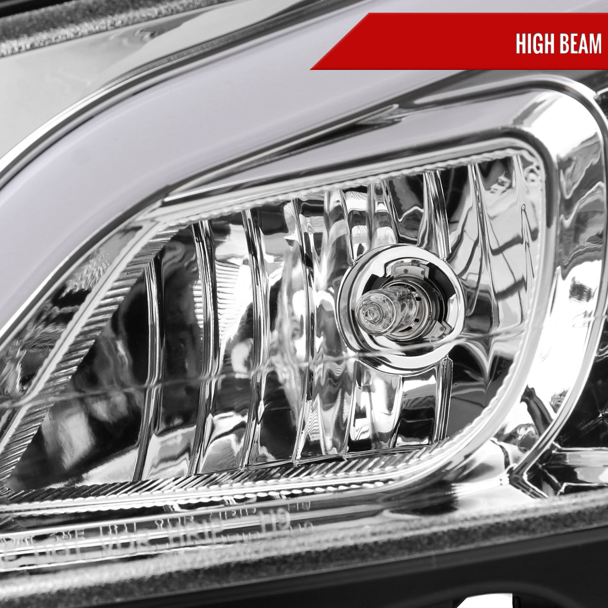 2012-2014 Mercedes-Benz W204 C-Class Switchback Sequential LED Bar Projector Headlights (Chrome Housing/Clear Lens)