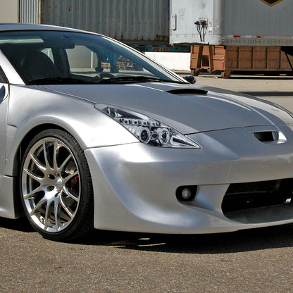 2000-2005 Toyota Celica Dual Halo Projector Headlights (Chrome Housing/Clear Lens)