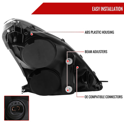 2000-2005 Toyota Celica Projector Headlights w/ SMD LED Light Strip (Chrome Housing/Smoked Lens)