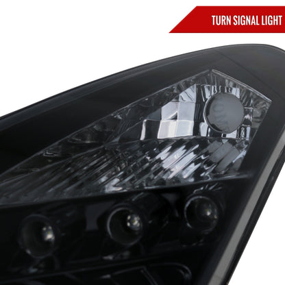 2000-2005 Toyota Celica Dual Halo Projector Headlights (Glossy Black Housing/Smoked Lens)