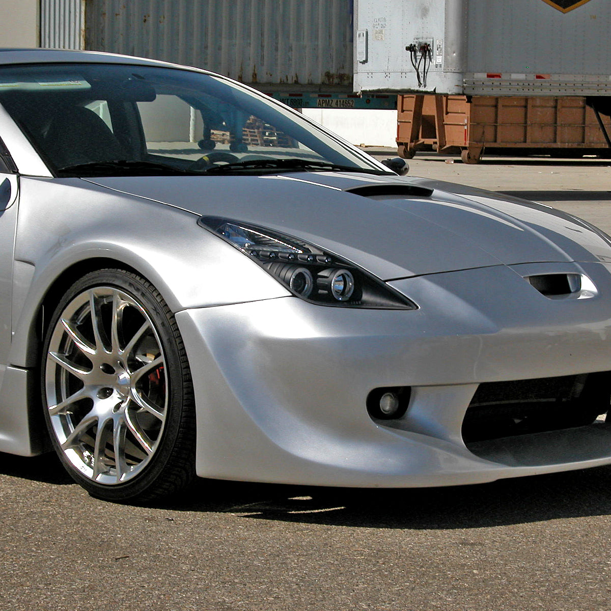 2000-2005 Toyota Celica Dual Halo Projector Headlights (Matte Black Housing/Clear Lens)